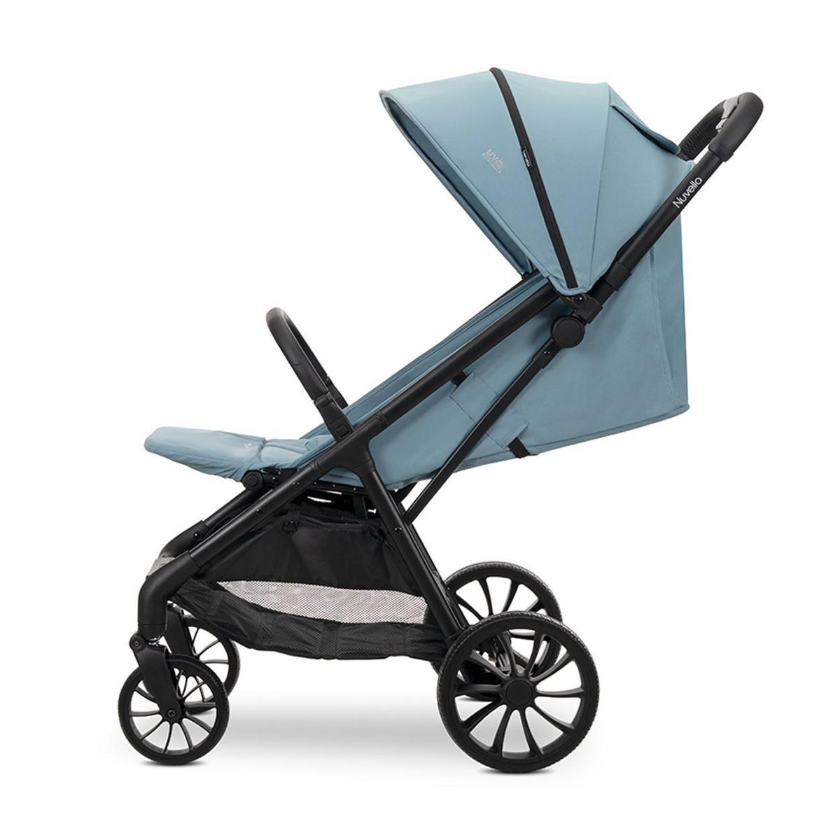 KINDERWAGEN Nuvella blau faltbar, verstellbare Rückenlehne, Sonnendach - Blau, Metall (102/54/110cm) - Lorelli