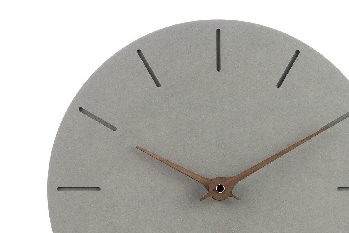 WANDUHR Design Grau 29/29 cm - Grau, Holzwerkstoff (0.4/29/1cm) - ONZENO