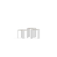 COUCHTISCH Lori Weiss Marmor - Weiß, Holzwerkstoff (44.5/44.5/41cm) - Decorotika