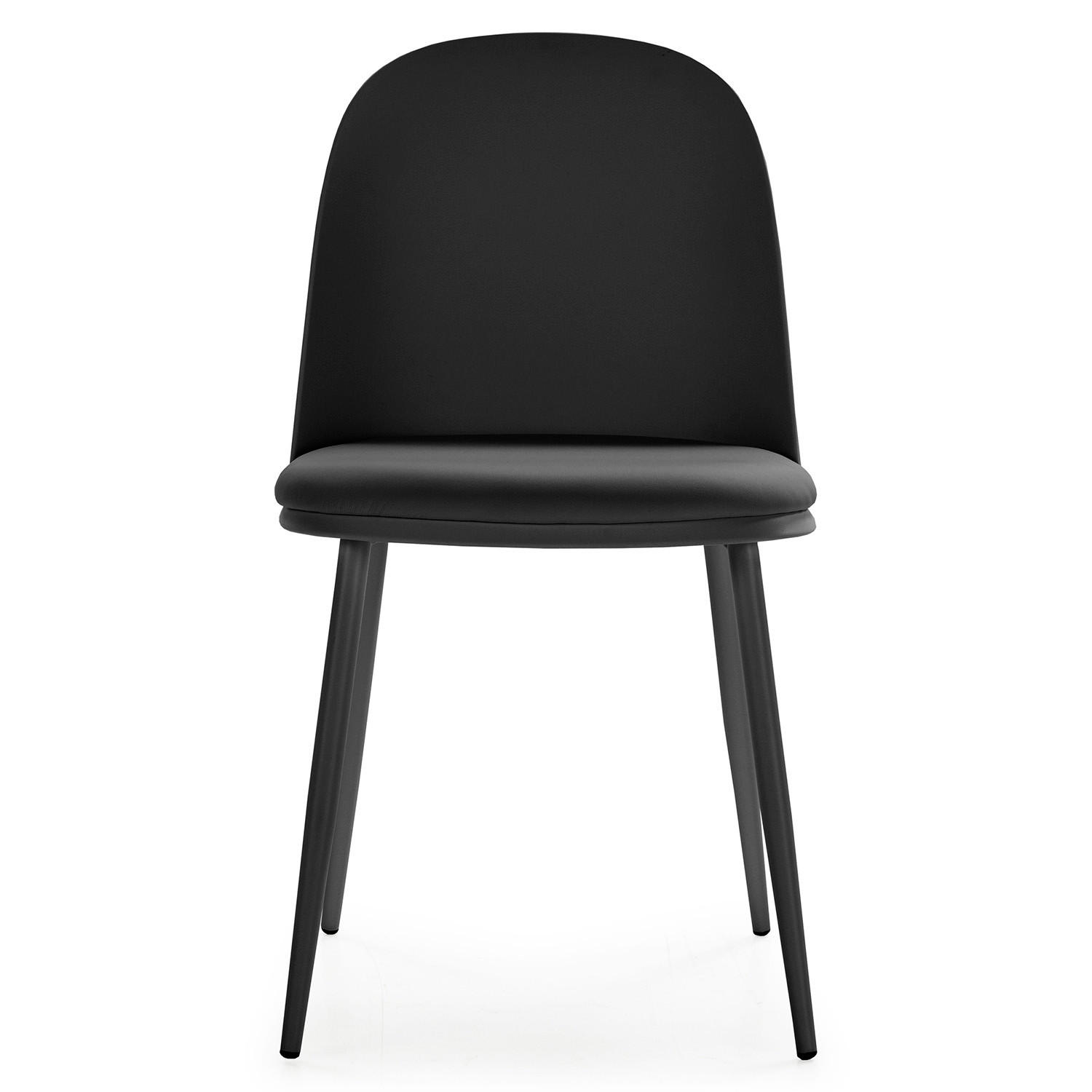 STUHL 4er-Set Kana schwarz - Schwarz, Kunststoff/Metall (45/83/51cm) - VS Venta-stock