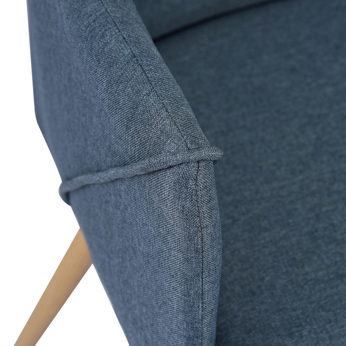 ESSZIMMERSTUHL 2er-Set Stoff Blau - Blau, Holz/Holzwerkstoff (54/75/53cm) - Urban Meuble