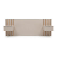 BETTKOPFTEIL - 2 Personen - holz - beige, naturfarben hell Corany - Beige/Naturfarben, Holz (260/102/35cm) - Vente-Unique