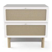 WICKELKOMMODE 2 Schubladen und 1 Regal - ochna 89,8/55,1/86,8 cm - Weiß, Holzwerkstoff (55.1/86.8/89.8cm) - Calicosy