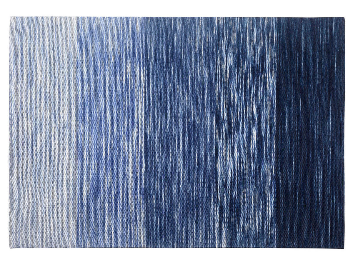 KURZFLOR-TEPPICH Kapakli 200/140 cm - Blau, Textil (140/200cm) - Beliani