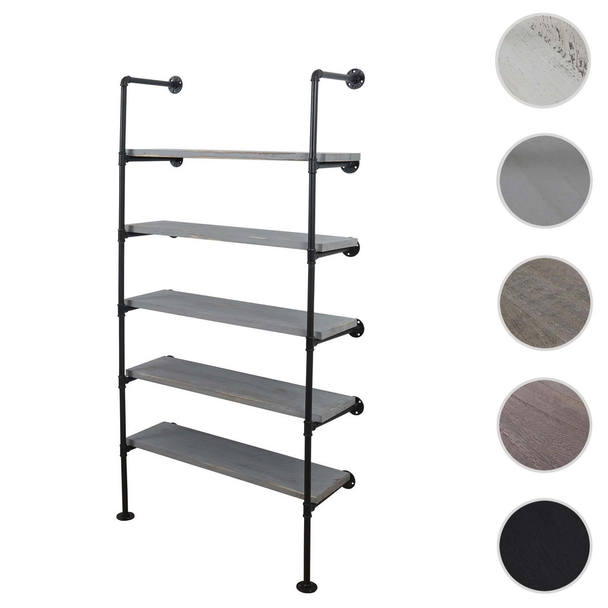 STANDREGAL Grau - Grau, Holz (80/165/28cm) - MCW