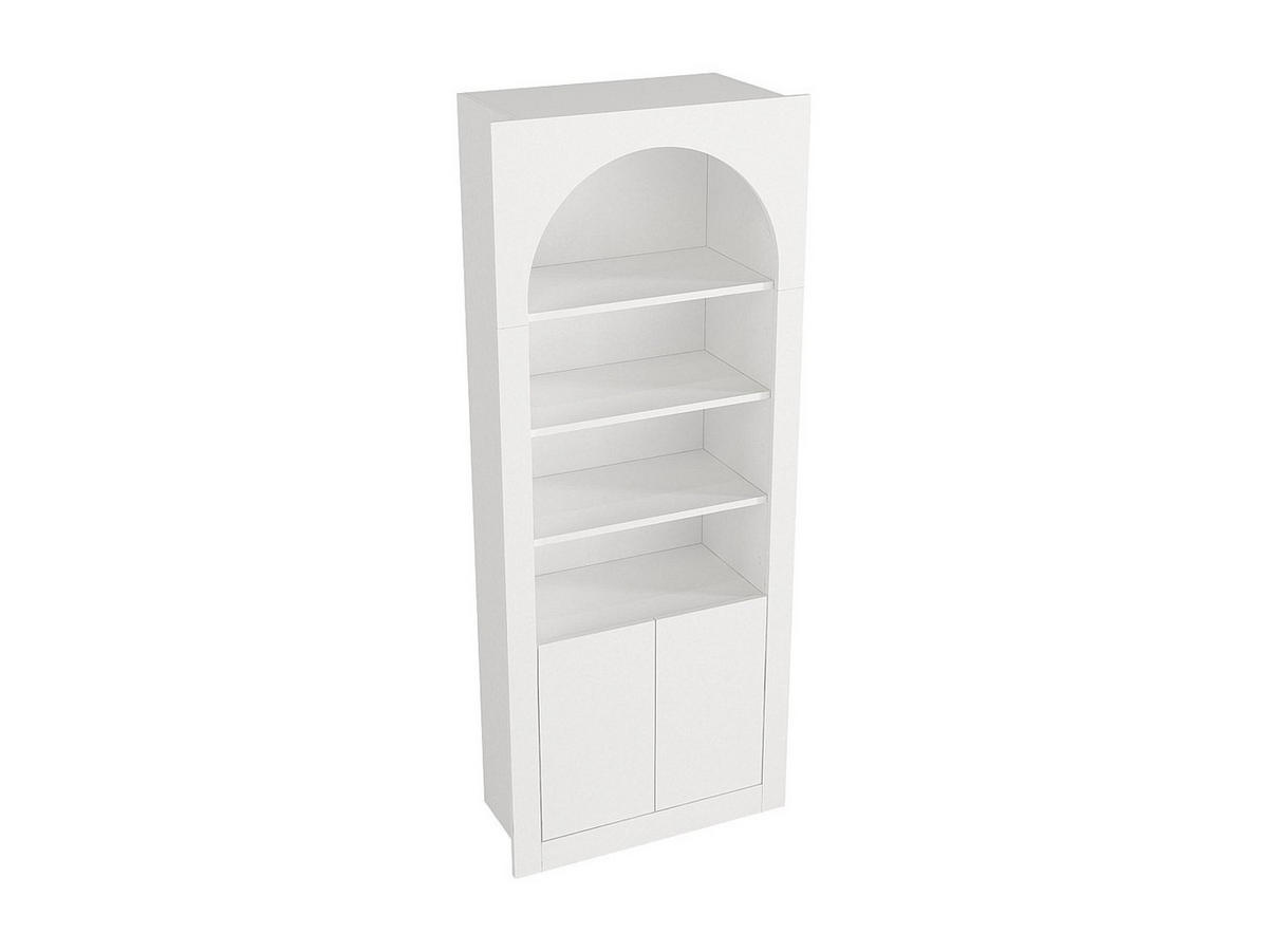 BÜCHERREGAL - 74 cm x 35 cm - holz - weiß Cymora - Weiß, Holz (74/180/35cm) - Vente-Unique
