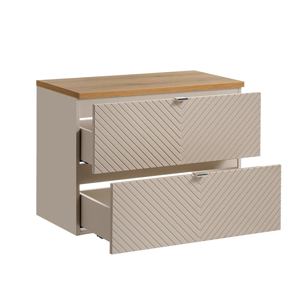WASCHTISCHUNTERSCHRANK 80.4cm Manoa Kaschmir - Beige, Holzwerkstoff (80.4/59/40cm) - Petits-meubles