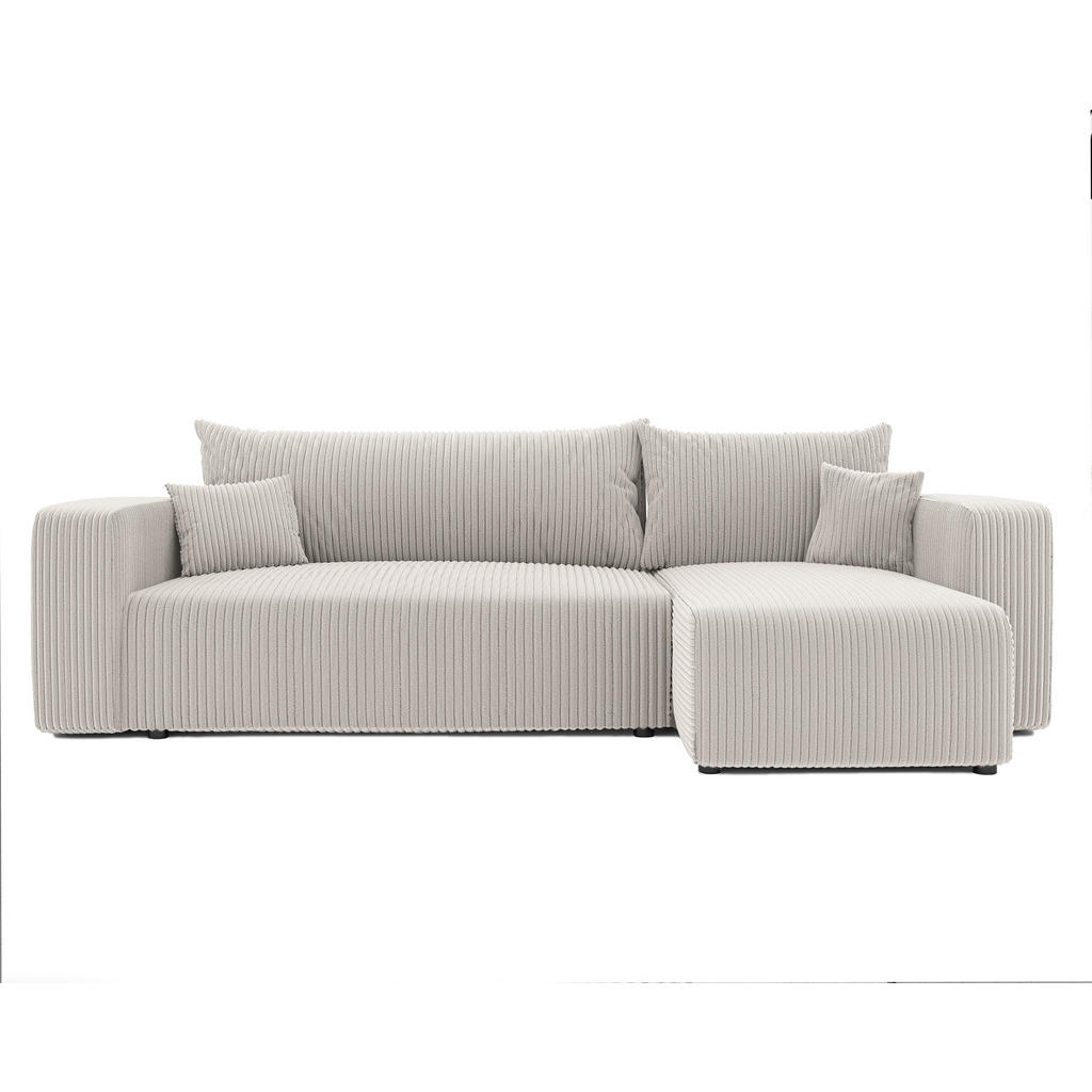 Thumbnail - Idohome Ecksofa, Beige, Textil, 4-Sitzer, L-Form,L-Form, 248x145 cm, Wohnzimmer, Sofas & Couches, Wohnlandschaften, Ecks...