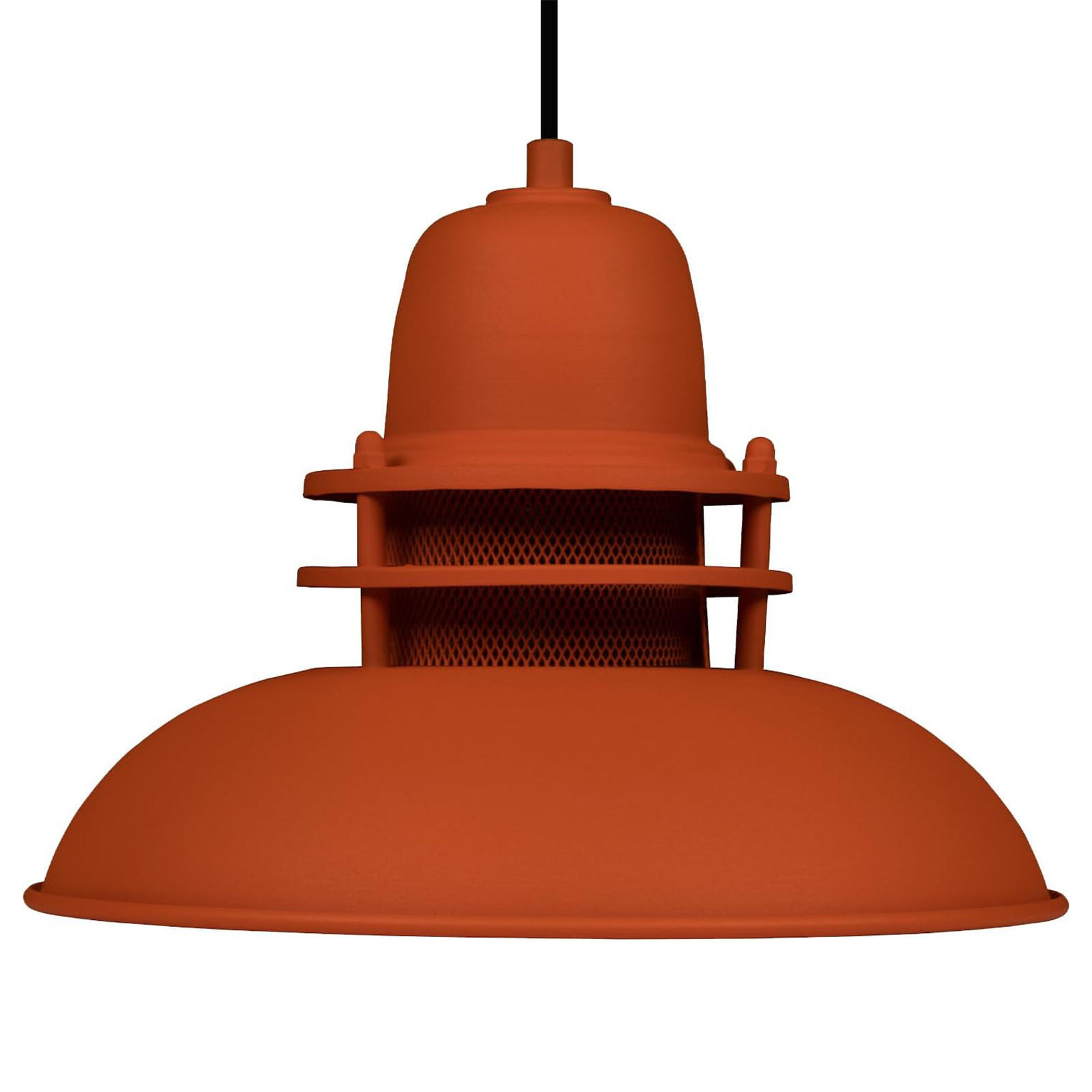 PENDELLEUCHTE Leuchtturm 34/24 - Orange, Metall (34/34/24cm) - Bamyum