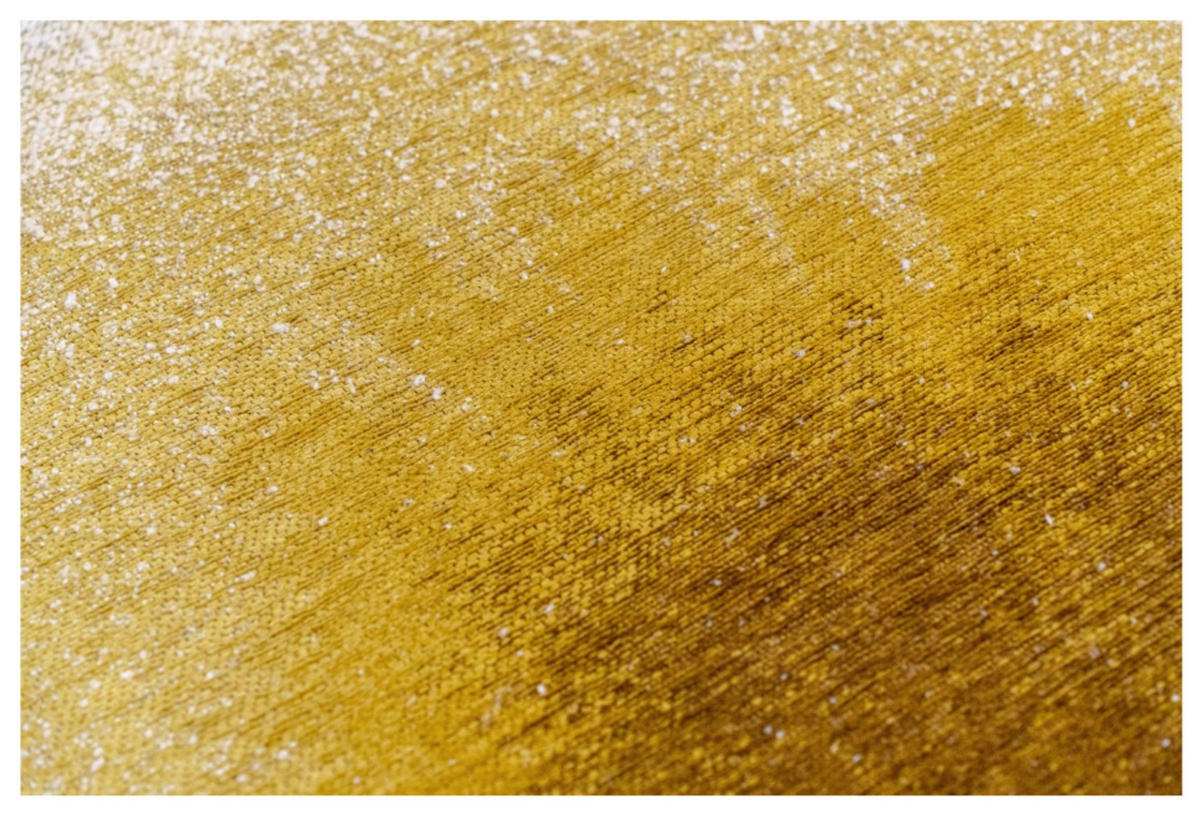 TEPPICH modern Flachgewebe GLOBE Gelb 240 x 340 cm - Gelb, Textil (240/340cm) - Novatrend