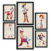 POSTER Set Mit 6 Spielzeuggeschichte Größe A3 & A4 Schwarzer Rahmen - Schwarz, Papier (29.7/1cm) - Nacnic