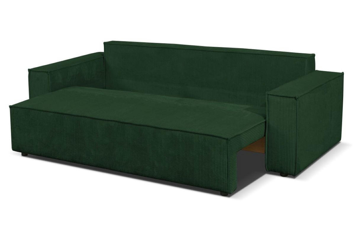 SOFA Passio III 250 x 105 cm, mit Schlaffunktion und Bettkasten, grün - Grün, Kunststoff (250/98/105cm) - Margaret Hadas24