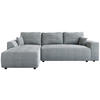 ECKSOFA Romeo mit Schlaffunktion Hellgrau - Hellgrau, Textil (285/185cm) - Bromarkt