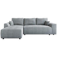 ECKSOFA Romeo mit Schlaffunktion Hellgrau - Hellgrau, Textil (285/185cm) - Bromarkt