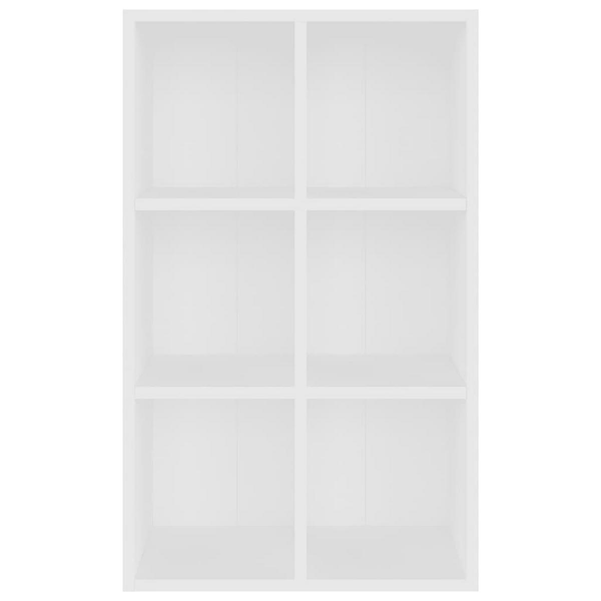 SIDEBOARD mit 6 Fächern 66/30/98 cm aus Holzwerkstoff Weiß - Weiß, Holz (66/98/30cm) - vidaXL