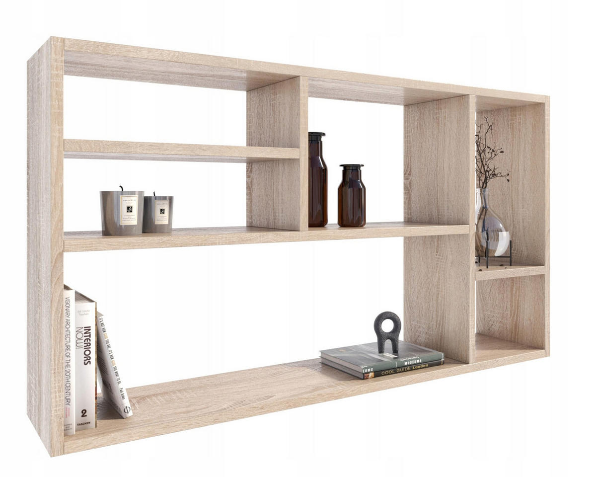 WANDREGAL MILANO Sonoma Eiche 109,2/18/60 cm - Sonoma Eiche, Holzwerkstoff (109.2/60/18cm) - Matkam Möbel