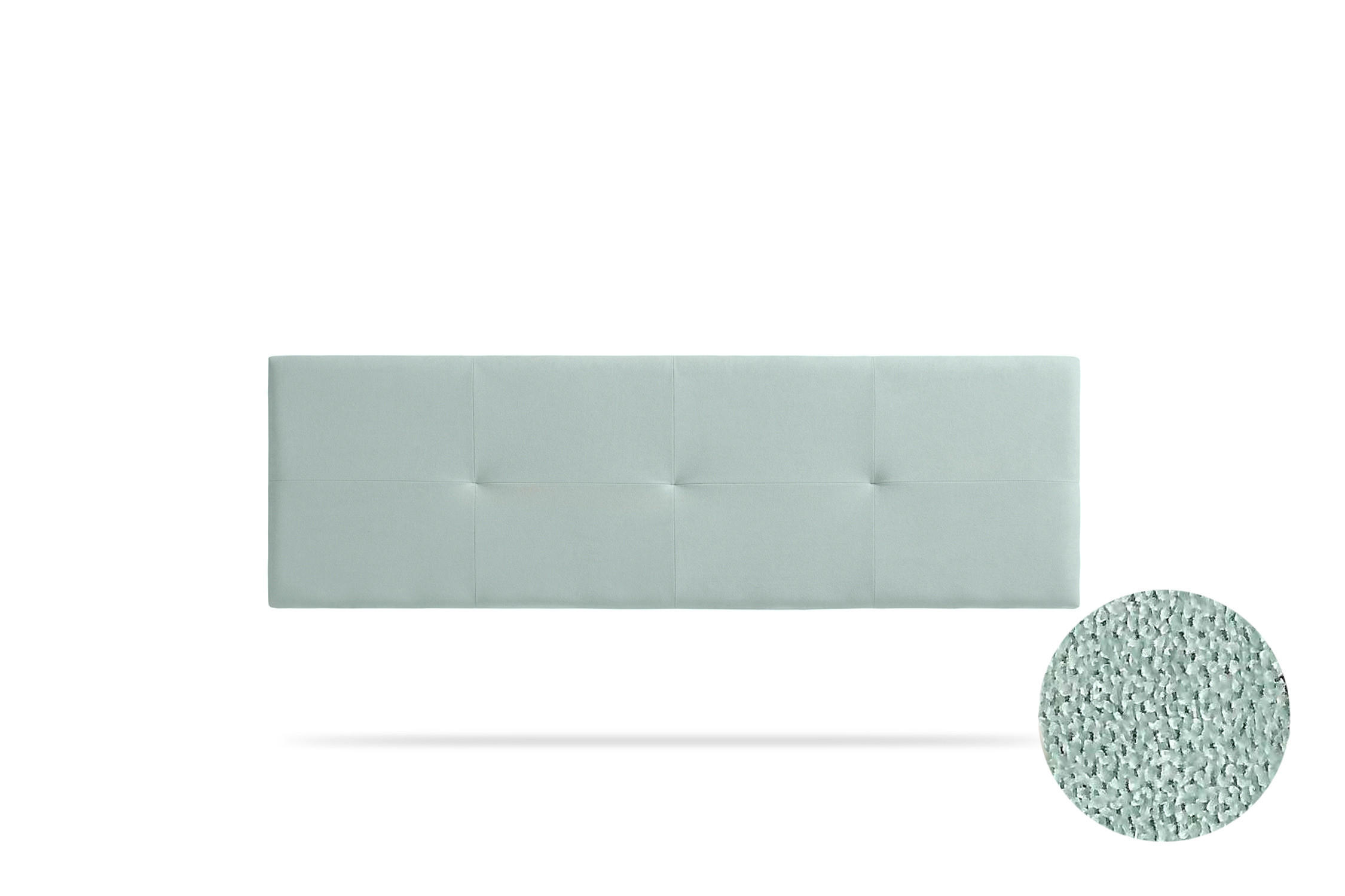 KOPFTEIL gepolstert ALTEA Aqualine 100x50x5 cm - Wassergrün - Moonia - Pastellgrün, Holz (100/5/50cm)