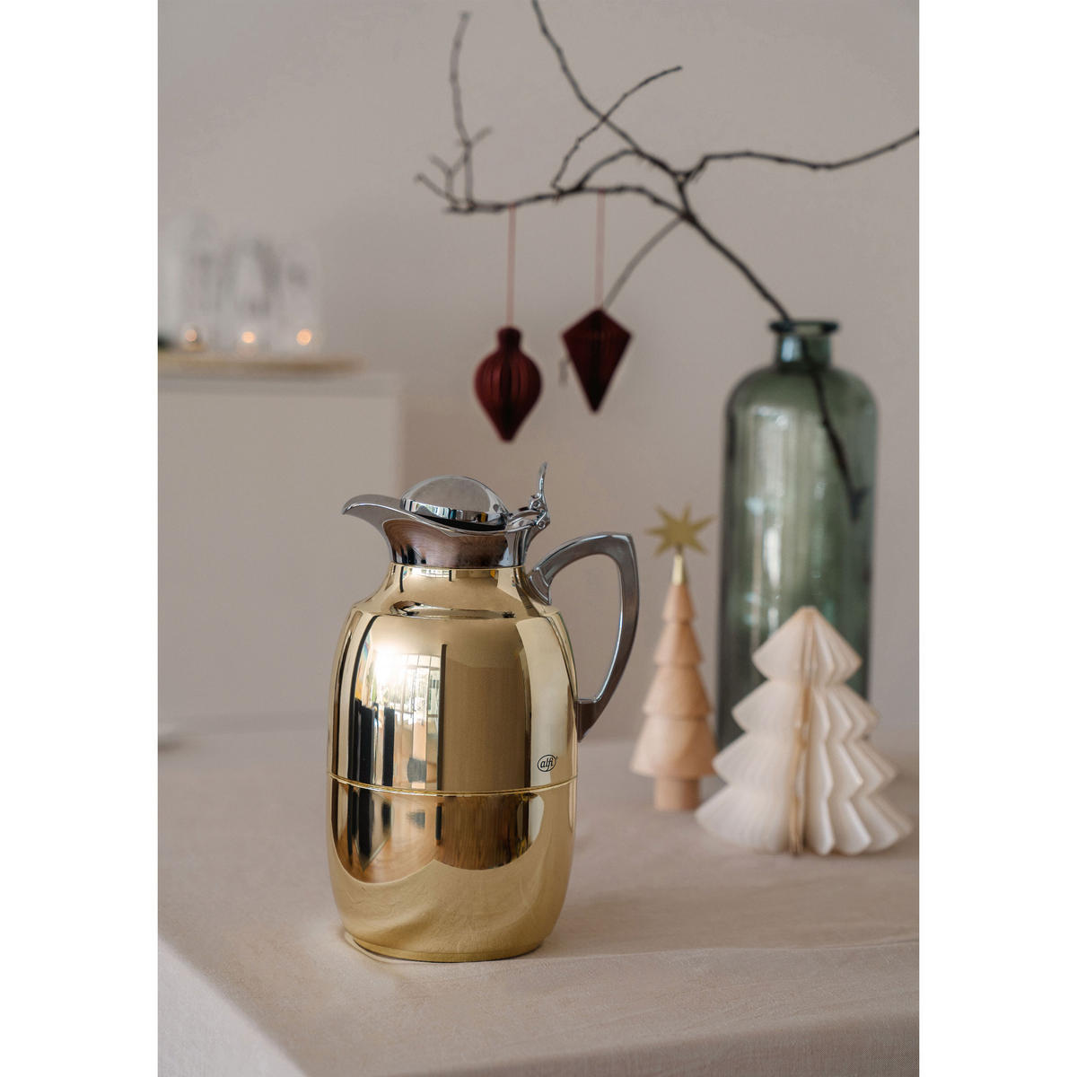 ISOLIERKANNE JUWEL s/s gold plated 1 L - Goldfarben, Metall (1L) - Alfi