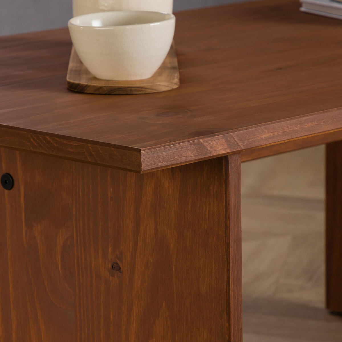 COUCHTISCH SALTO - Dunkelbraun, Holz (60/110/45cm) - IDIMEX