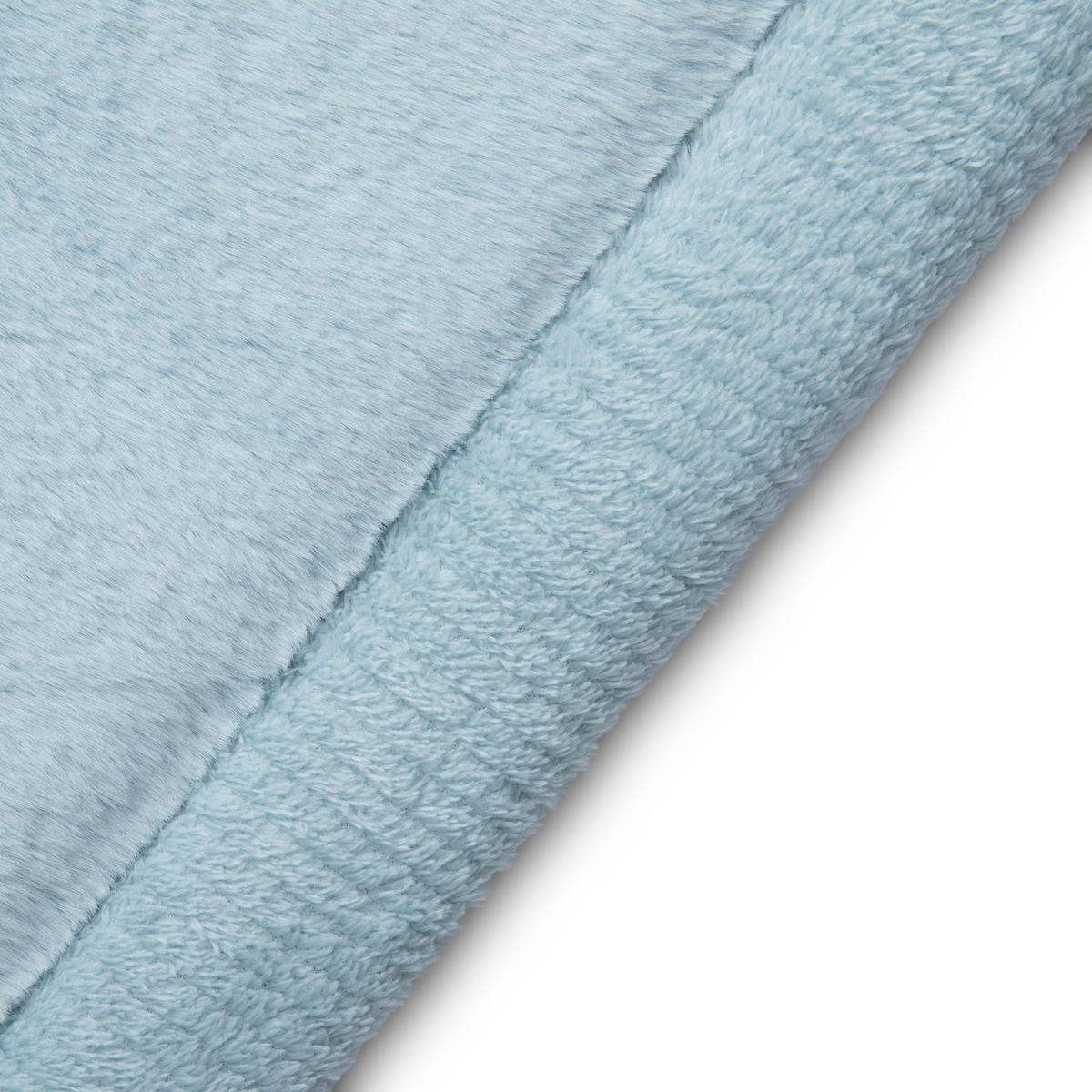 KINDERTEPPICH FLUFFIN hellblau kuschelig waschbar 80/150 cm - Hellblau, Textil (80/150cm) - Tapiso