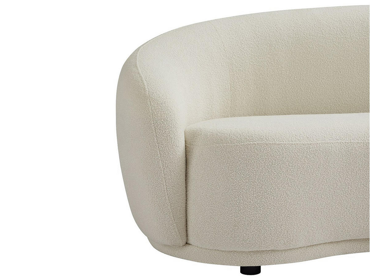 SOFA - 3 Personen - stoff - weiß Bovana - Weiß, Holz/Textil (227/71/88cm) - Vente-Unique