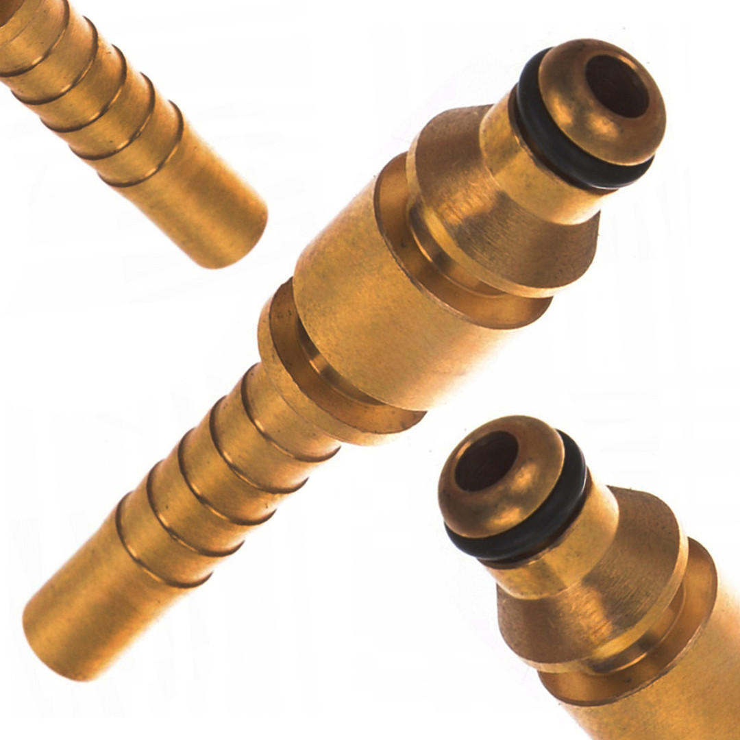 ADAPTER DN6 Schnellkupplungsstecker, Schlauch 6 mm, Schnellanschluss, für Hochdruckreiniger, universal - Multicolor, Kunststoff/Metall (2/2/6cm)