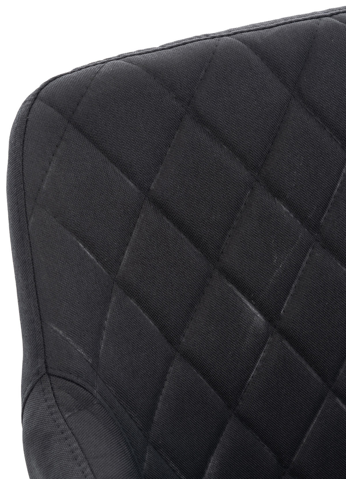 ESSZIMMERSTUHL Shyva Stoff, Gestell Metall matt Schwarz Schwarz - Schwarz, Textil/Metall (47/84/44cm) - TPFLiving