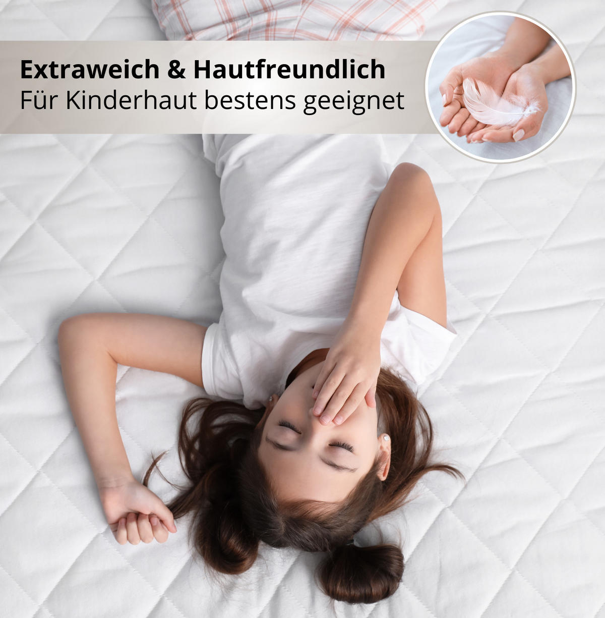 KINDERMATRATZE COZY - Weiß, Kunststoff (90/200cm) - Alavya Home