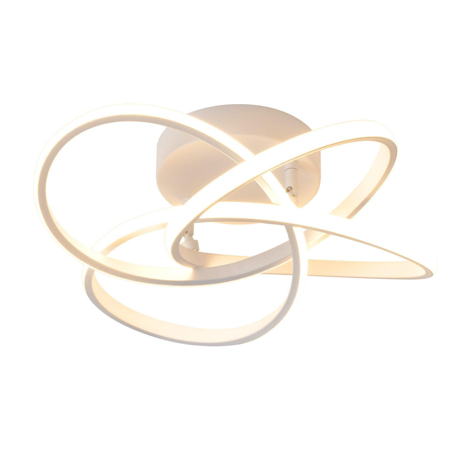 LED DECKENLEUCHTE FORD II 42/45/16 cm - Weiß, Metall (45/42/16cm) - Nettlife