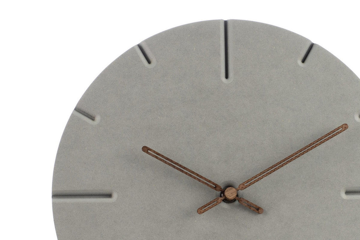 WANDUHR Design Grau 29/29 cm - Grau, Holzwerkstoff (0.6/29/1cm) - ONZENO