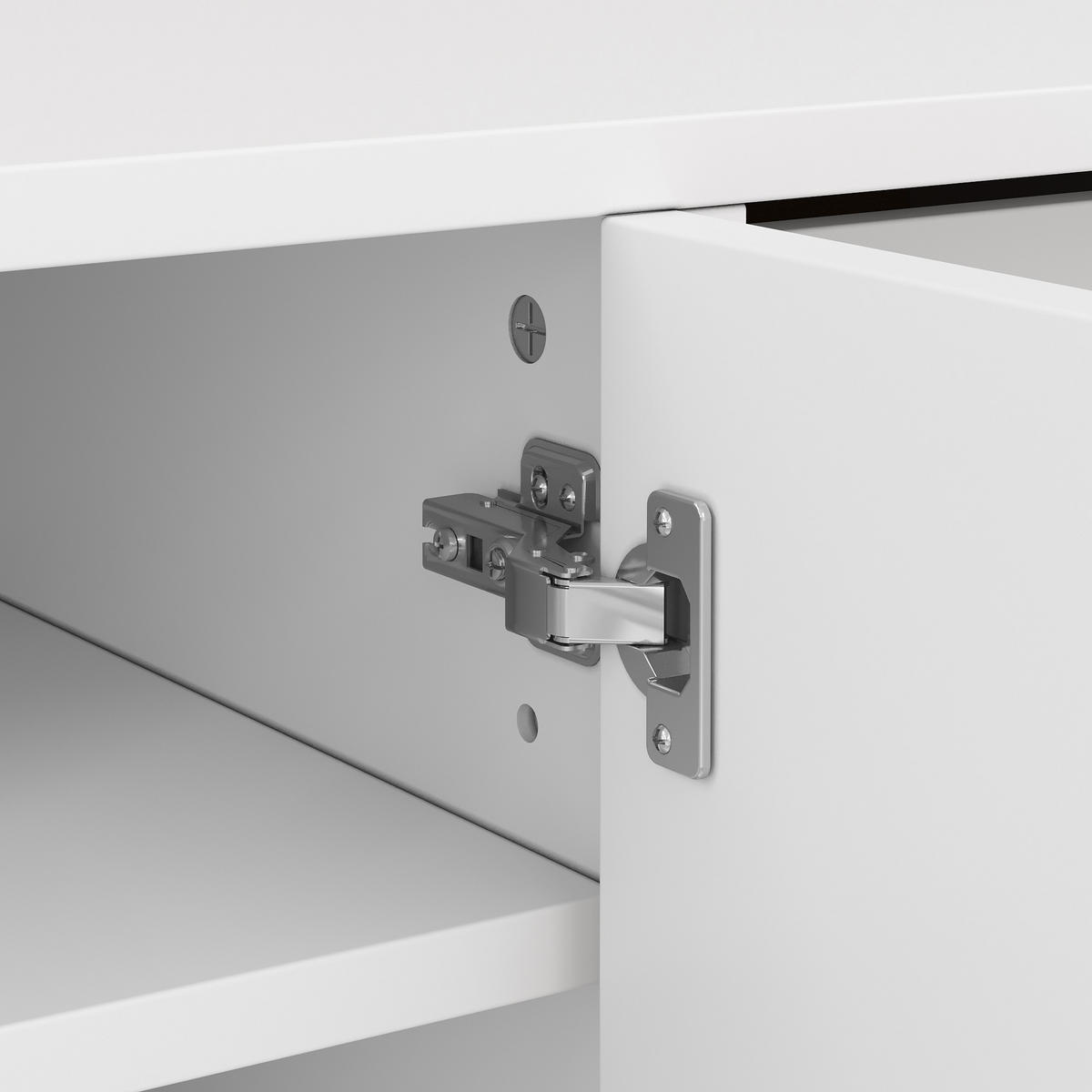 SCHUHSCHRANK 1 Schublade Weiß Naturholz Verstellbare Böden - Multicolor, Holzwerkstoff (39.5/100.5/105cm) - FLIEKS