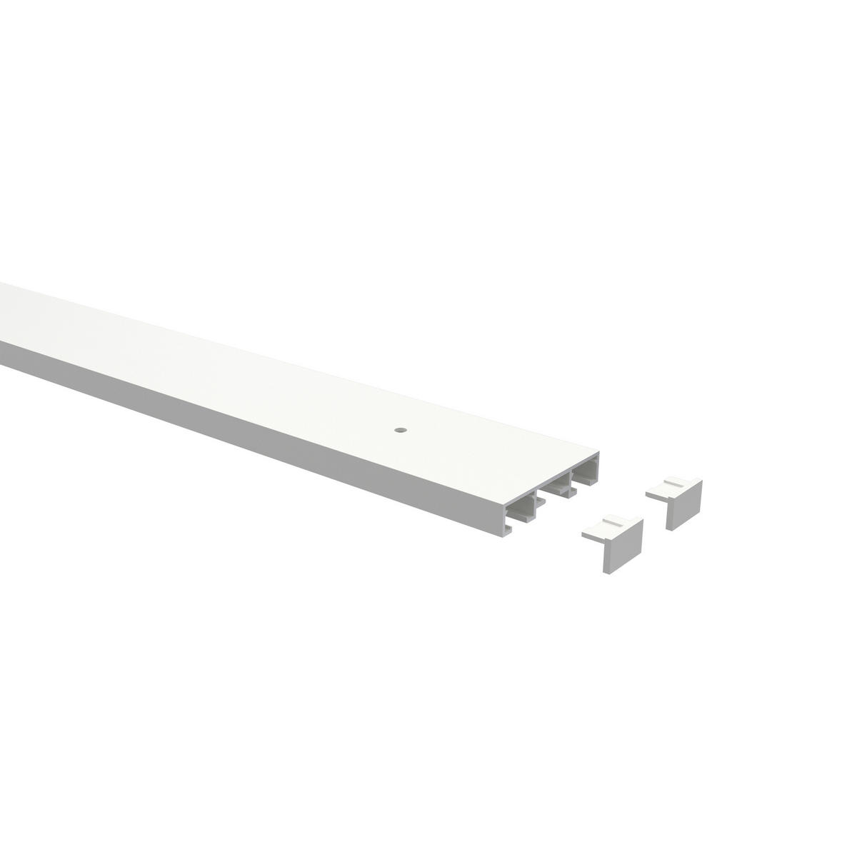 GARDINENSCHIENE / OBJEKTSCHIENE Primax 100 cm, 2-läufig Weiß - Weiß, Metall (4.3/0.9/100cm) - INTERDECO