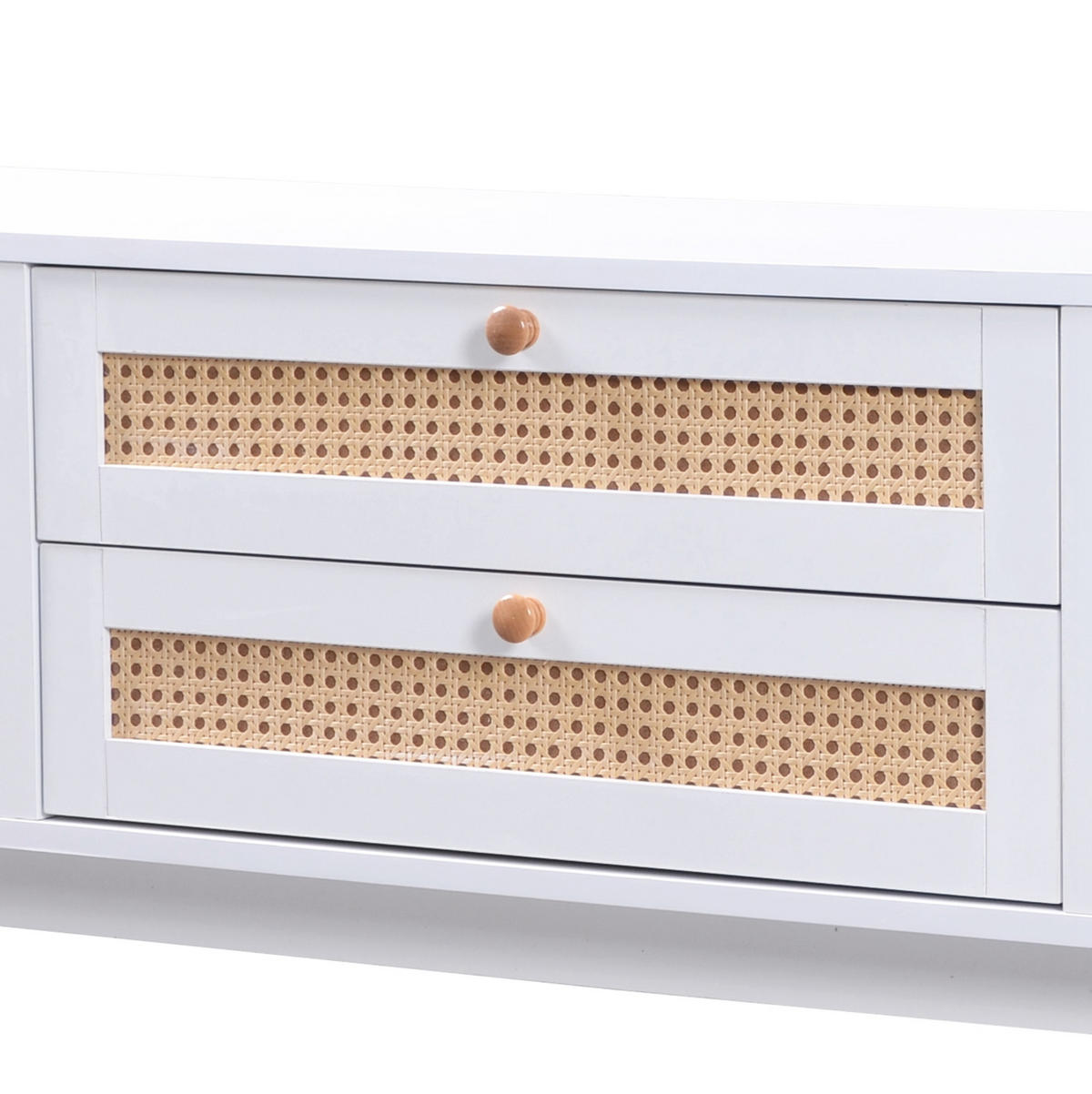 TV-SCHRANK mit Türen und Schubladen 170 cm Weiß Holzoptik - Weiß, Holzwerkstoff (39.5/46/170cm) - Beauniv