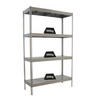 SCHWERLASTREGAL METAL BEAST FOUR | HxBxT 200x210x90cm | Fachlast 500kg | Verzinkt - Silberfarben, Metall (210/200/90cm) - PROREGAL