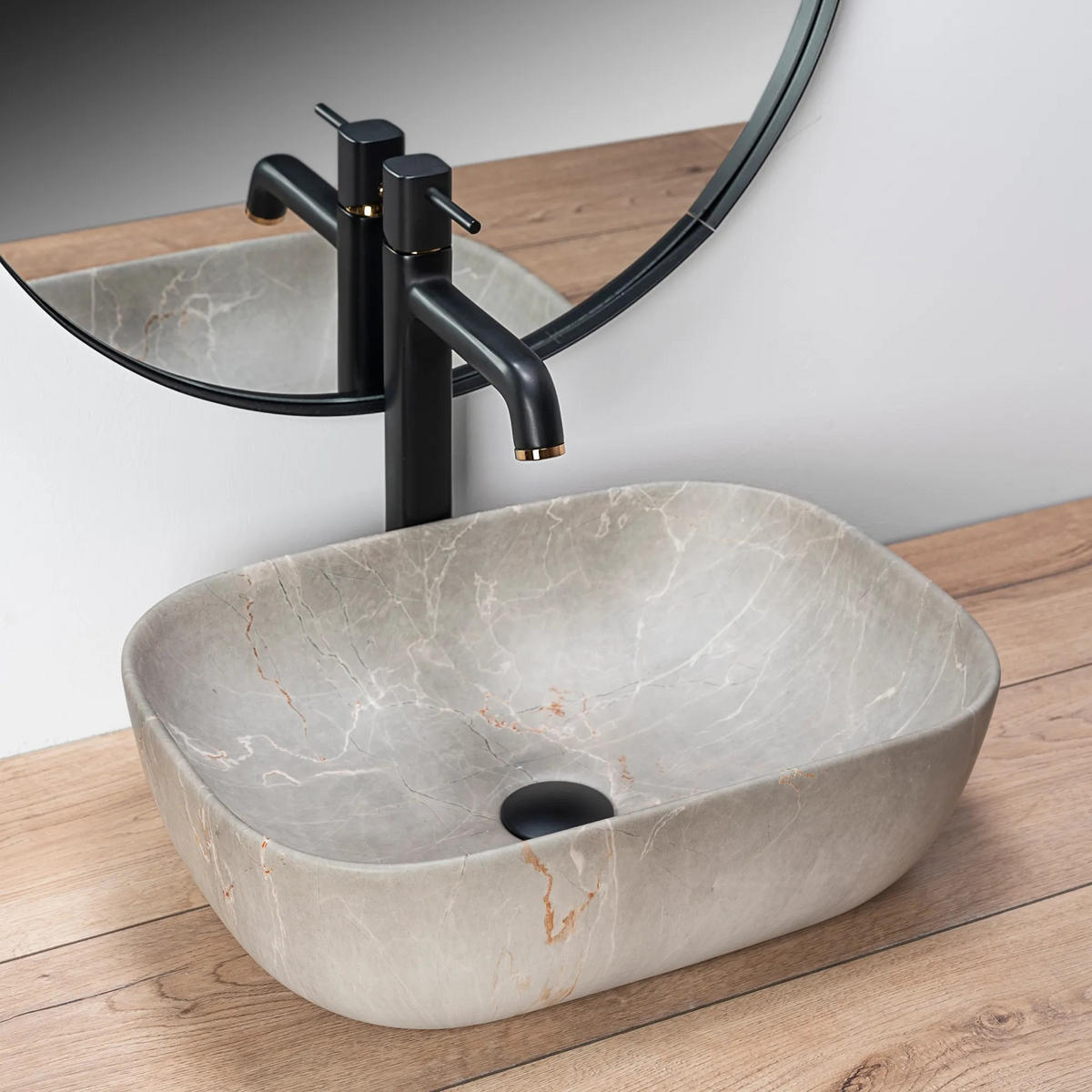 AUFSATZWASCHBECKEN LIVIA BEIGE 46,5/33,5/13,5 cm - Beige, Keramik (46.5/13.5/33.5cm) - REA