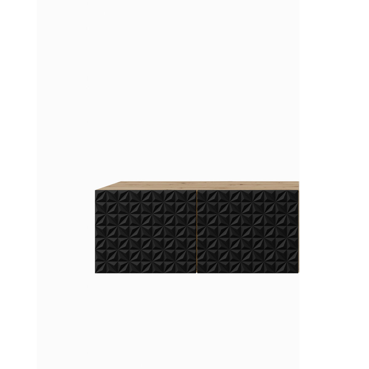 TV-SCHRANK Cali 100 cm, zweitürig, artisan, schwarz - Schwarz/Eiche Artisan, Kunststoff (100/40/41cm) - Margaret Hadas24