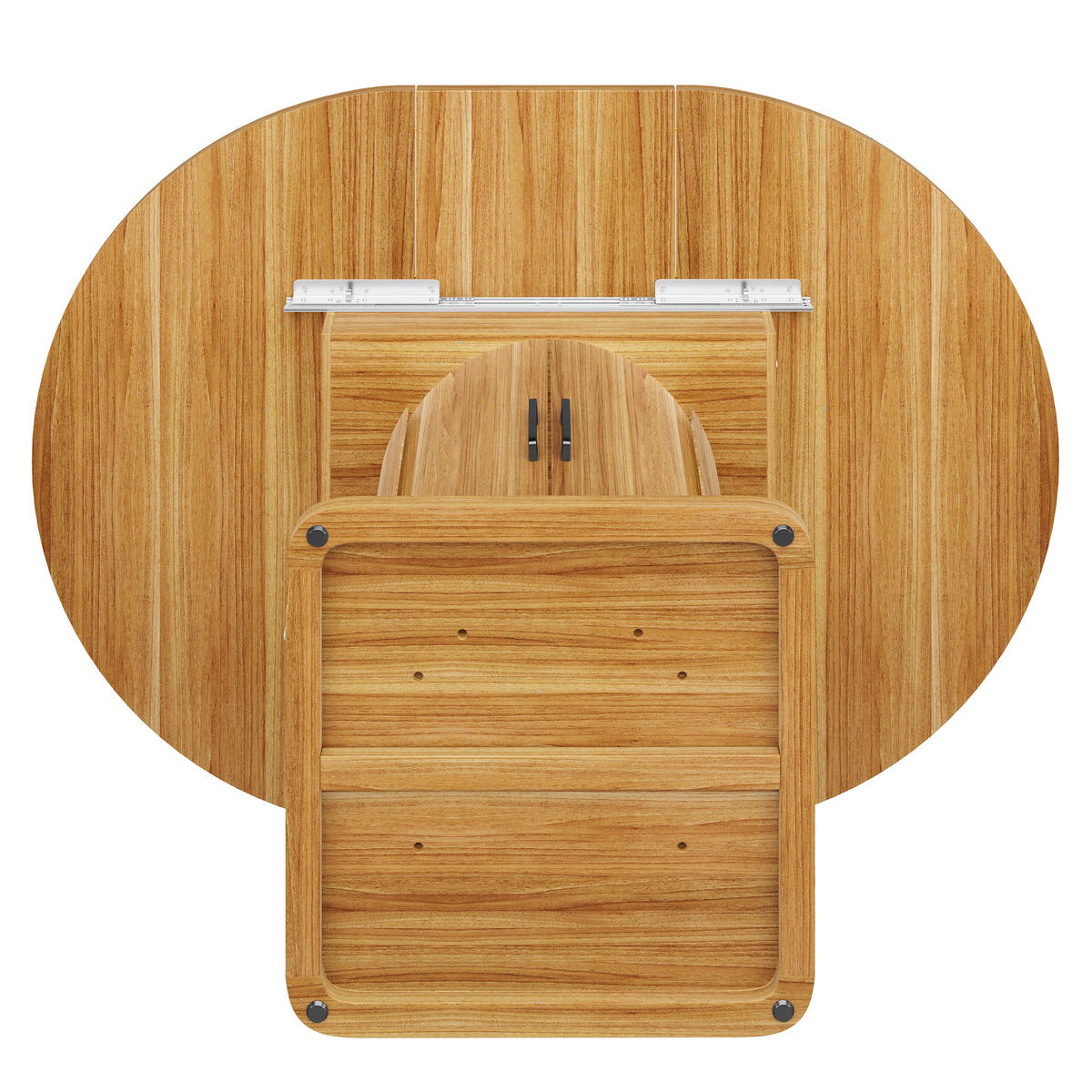 ESSTISCH 118–158/118/76 cm, Dunkelbraun - Dunkelbraun, Holzwerkstoff (158/118/76cm)
