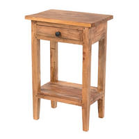TELEFONTISCH PLANTA Mahagoni Massivholz, mit Schublade 02 hellbraun - Hellbraun, Holz (24/34/52cm) - DESIGN DELIGHTS