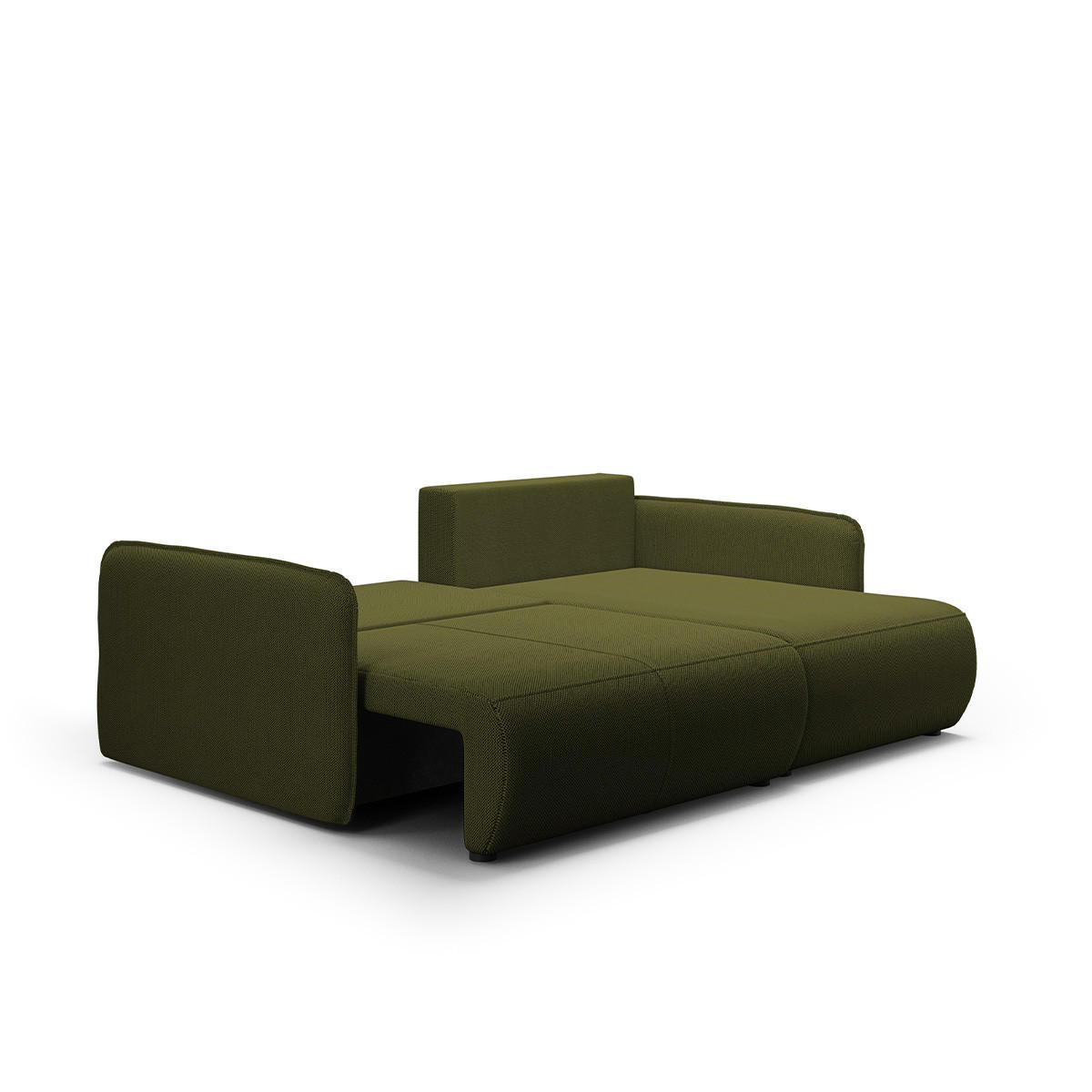 ECKSOFA Claudio 3 Sitzplätze Grün - Grün, Holz (207/148cm) - Petits-meubles
