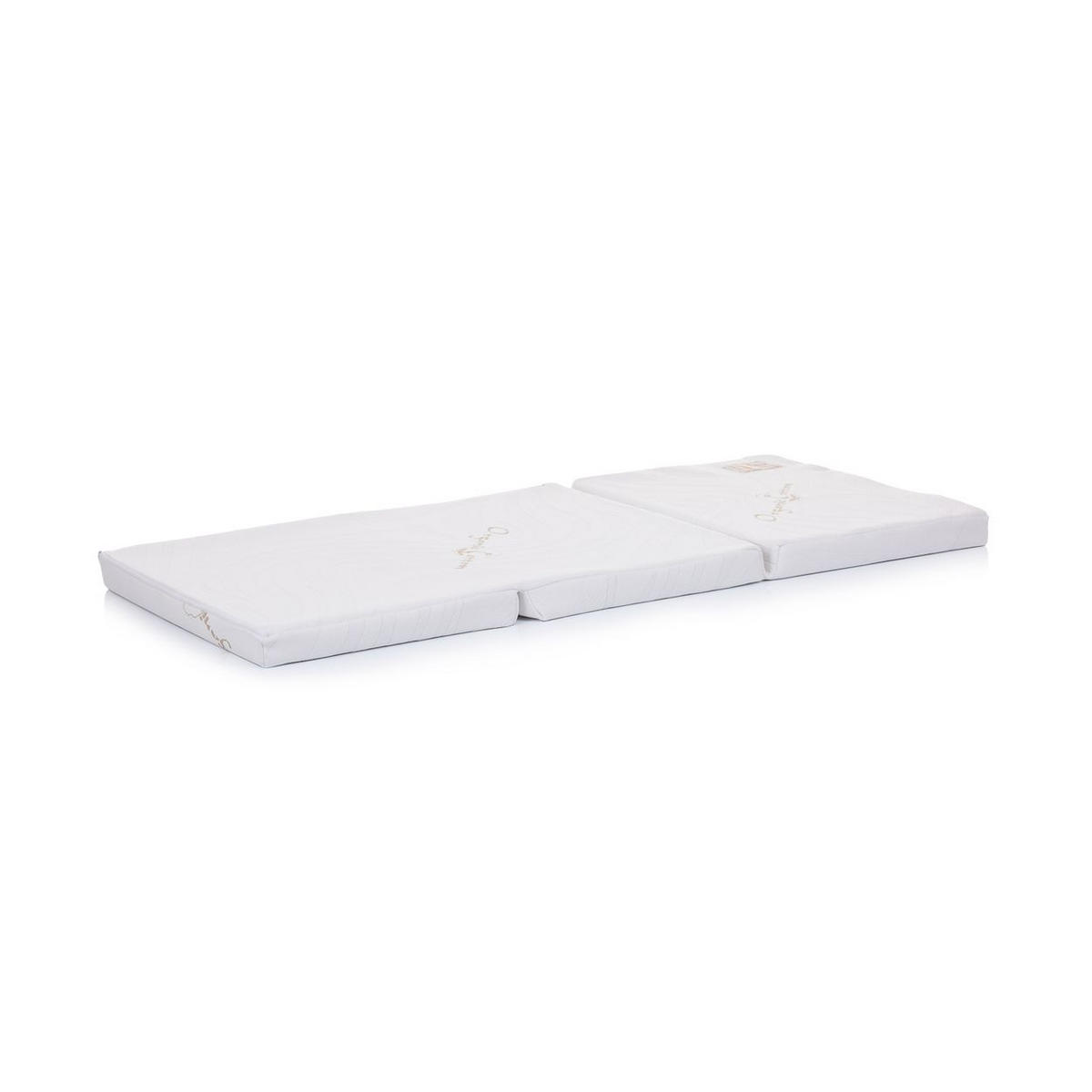 BABYMATRATZE Klappmatratze 120 x 60 x 6 cm Baumwolle, hypoallergen - Weiß, Naturmaterialien - Chipolino