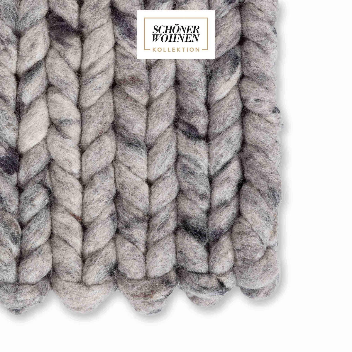 KOBEREC v obývacej izbe ENISA - sivá, textil (70/140cm) - Schöner Wohnen