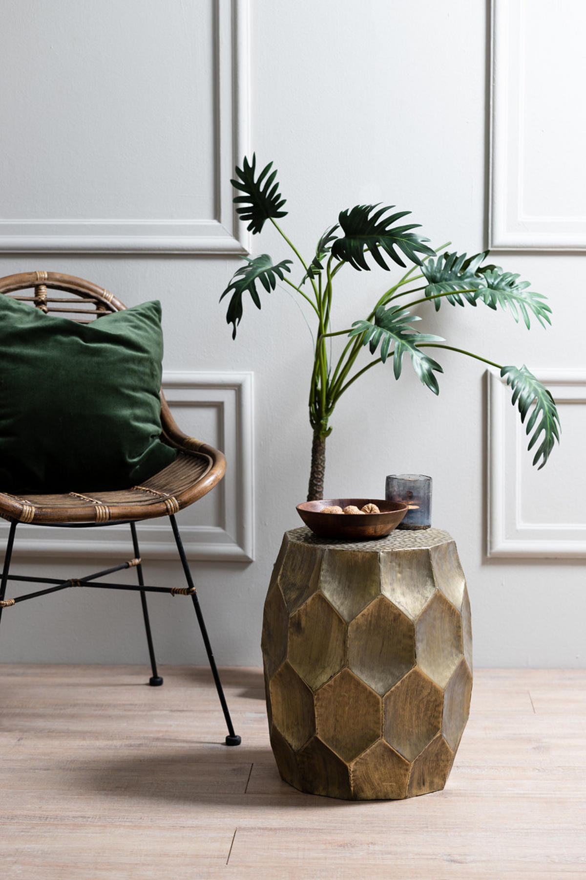 LIGHT & Living - Beistelltisch KALAN - Ø37x42,5cm - Gold - Goldfarben, Metall (37/37/42.5cm) - Light & Living