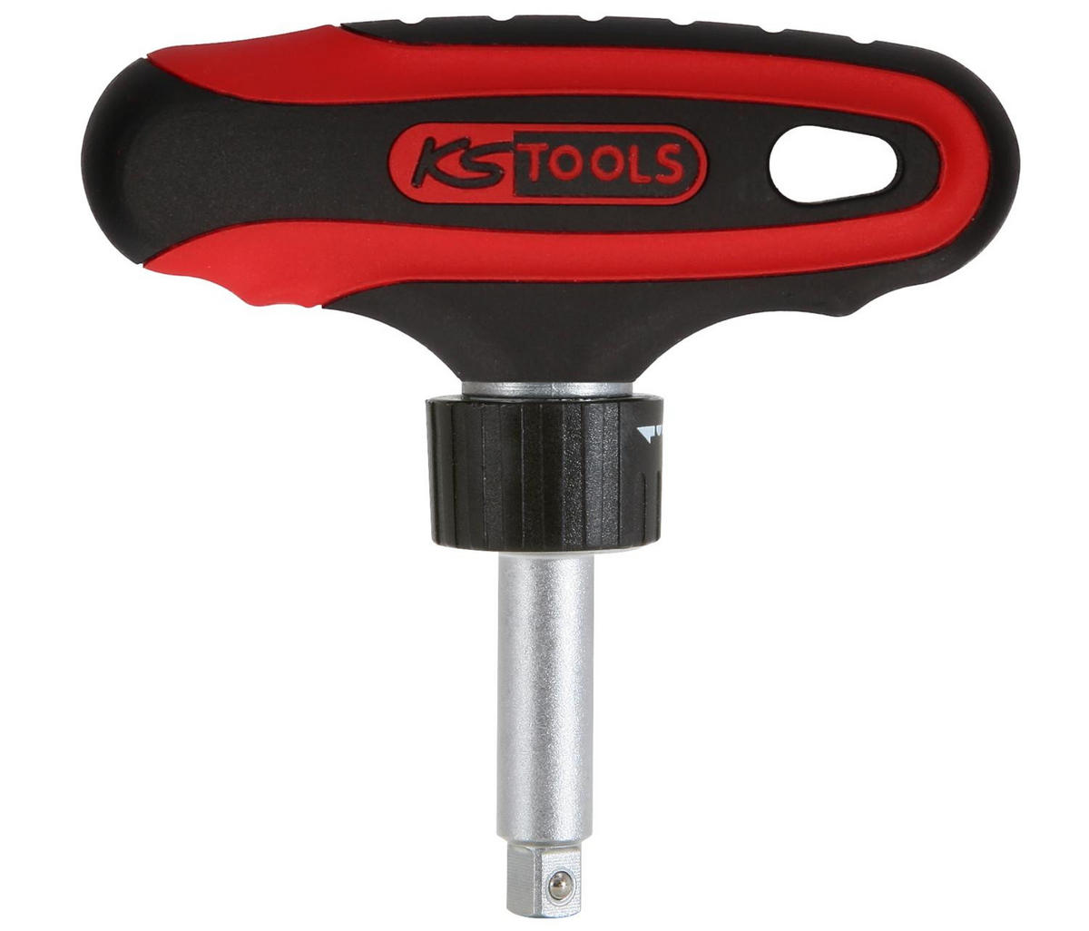 ERGOTORQUEMAX T-GRIFF-UMSCHALTKNARRE, 1/4", 45 ZAHN - Multicolor, Kunststoff/Metall (9/10cm) - KS Tools