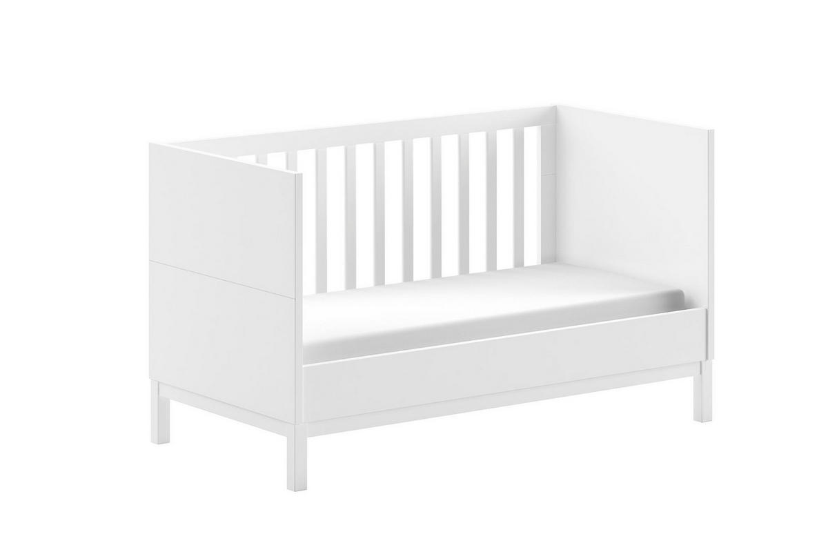 BABYZIMMER SET Keely Kiefer & MDF weiß Baby-/Juniorbett Wickelkommode - Weiß, Holz (74/85/145cm) - 58aufmkessel