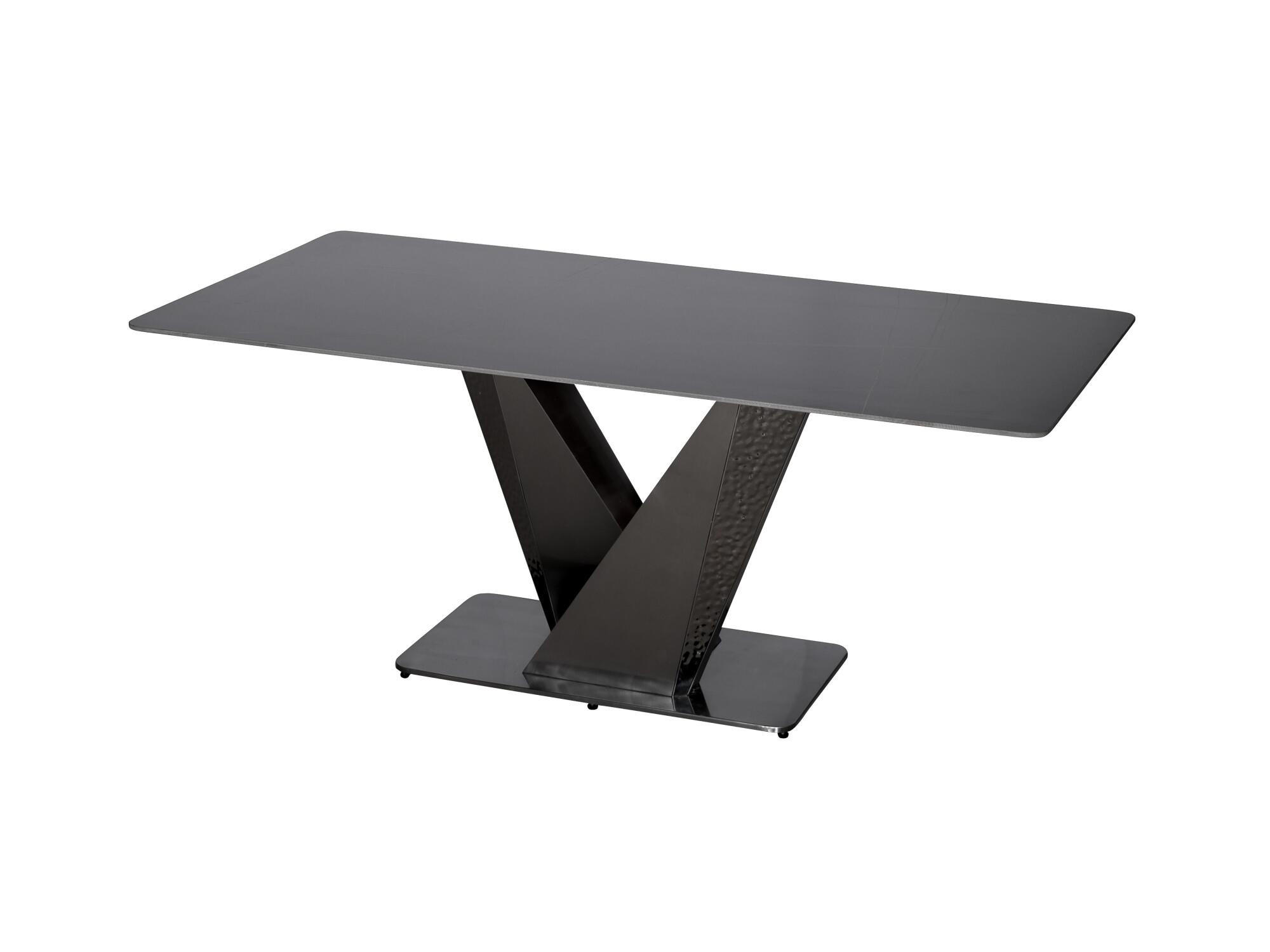 ESSTISCH MODIG Schwarz 180x90x75 cm - Schwarz, Metall (90/180/75cm) - FURNLUX