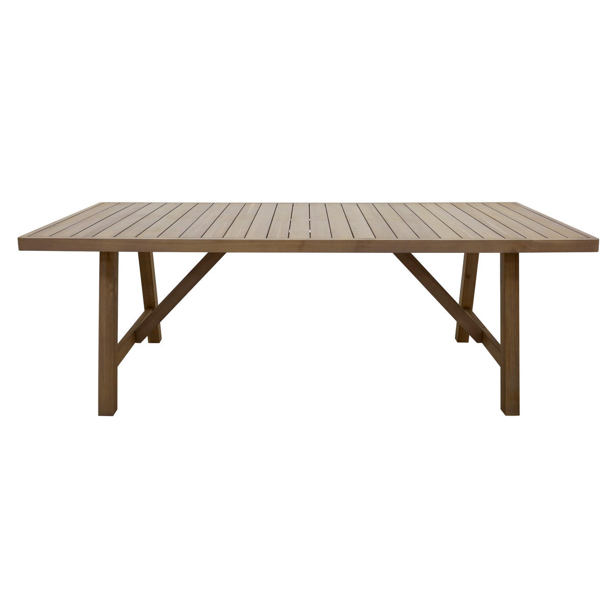 GARTENTISCH Luzon Natur 100 x 220 - Braun, Holz (100/220/75cm) - Kenay Home