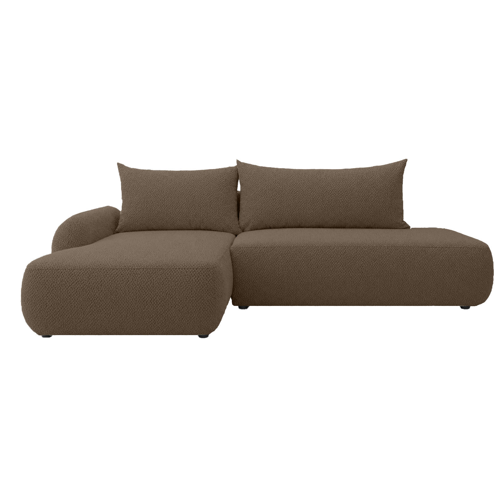 ECKSOFA Munduk I mit Schlaffunktion, Braun - Braun, Textil (302/184cm) - Fedve