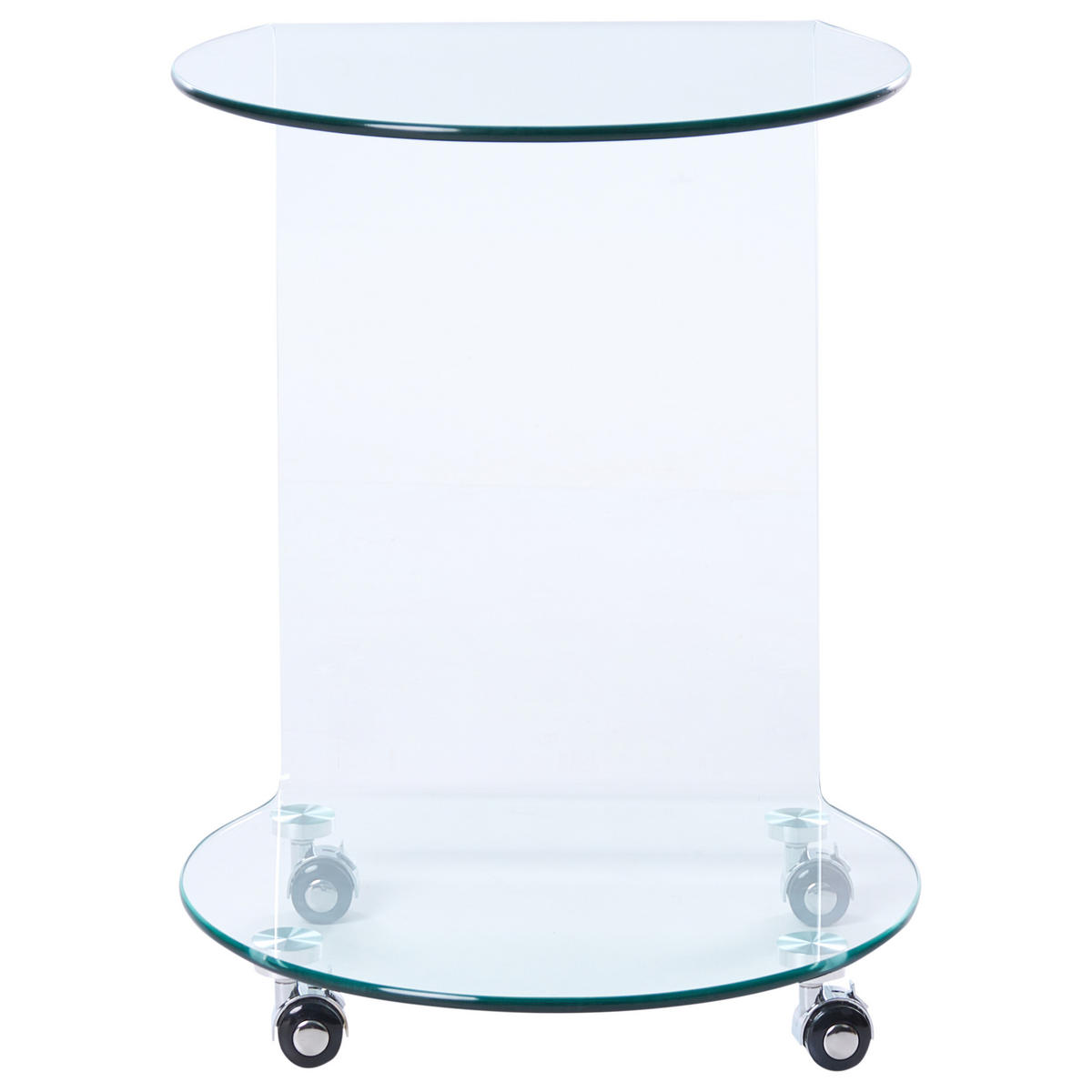 BEISTELLTISCH Transparent Minto - Transparent, Glas (35/45/56cm) - Beliani