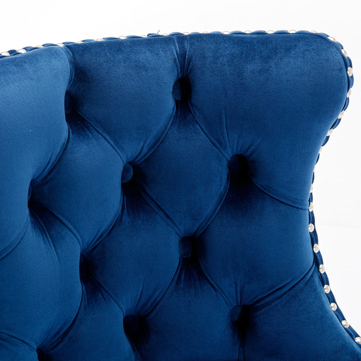 BARHOCKER 2er-Set höhenverstellbar mit Samtbezug, Blau - Blau, Textil (46/115/46cm)
