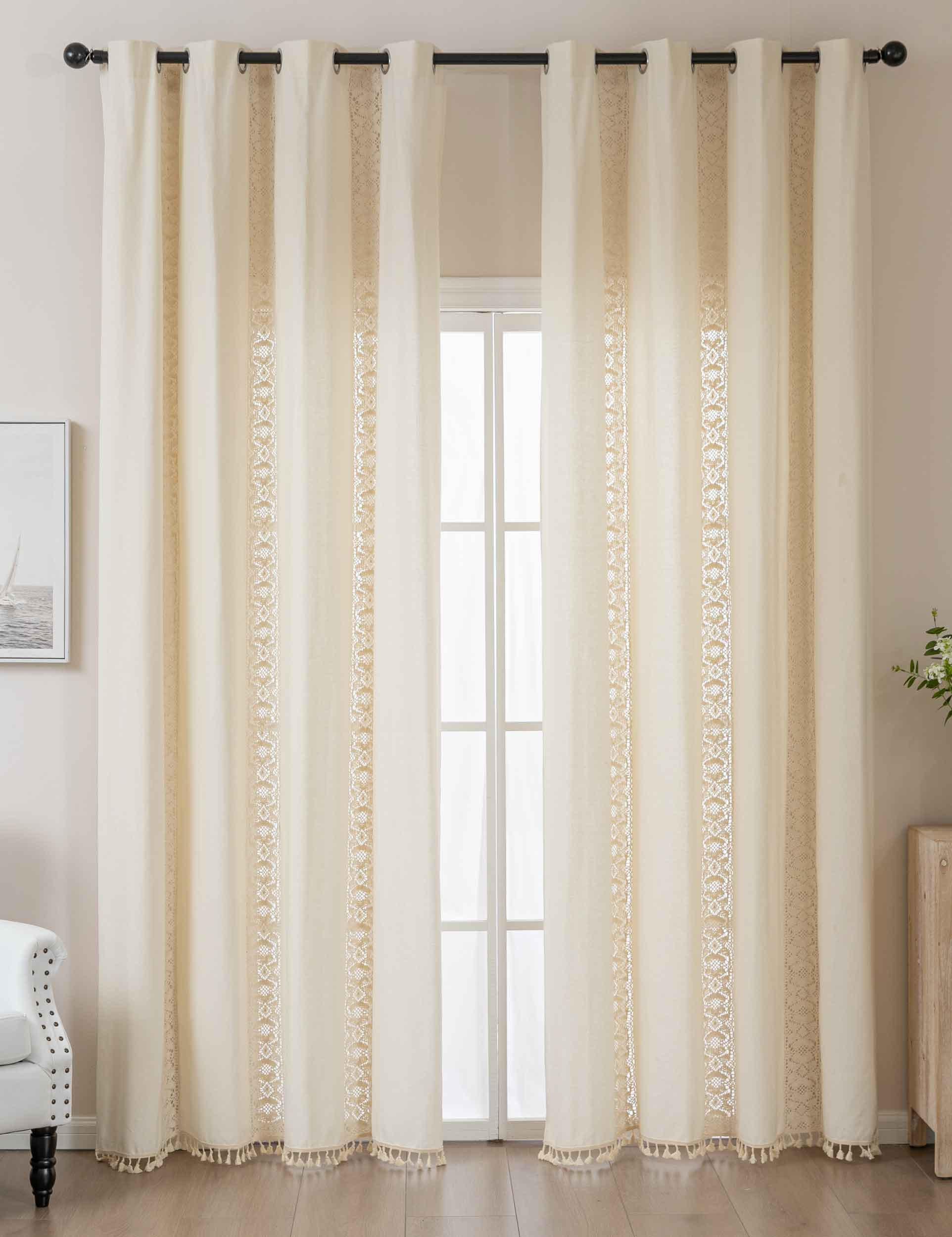 VORHANG OSAKA HxB 245x140 cm - Creme, Textil (140/245cm)